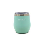 Mate C/ Tapa Trendy Acero Aqua Pastel 280Ml 16268 C/ Sticker